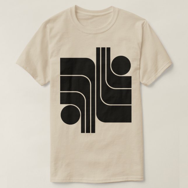 Minimalistisk geometrisk design t shirt (Design framsida)