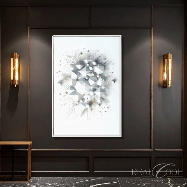 Minimalistisk geometrisk formdesign canvastryck (Minimal Geometric Shapes Design Canvas Print)