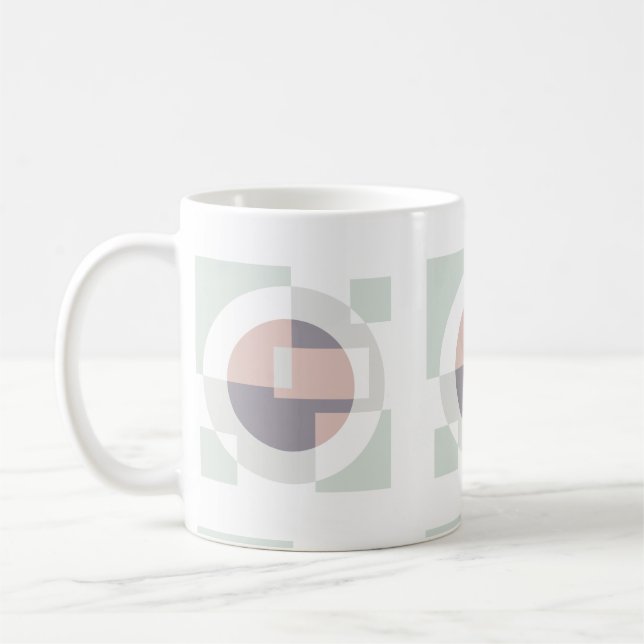 Minimalistisk geometrisk kaffemugg (Vänster)