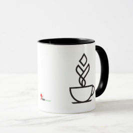 Minimalistisk geometrisk kaffemugg – Modern kaféko