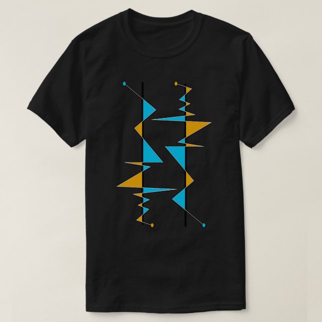 Minimalistisk geometrisk konst t shirt (Design framsida)