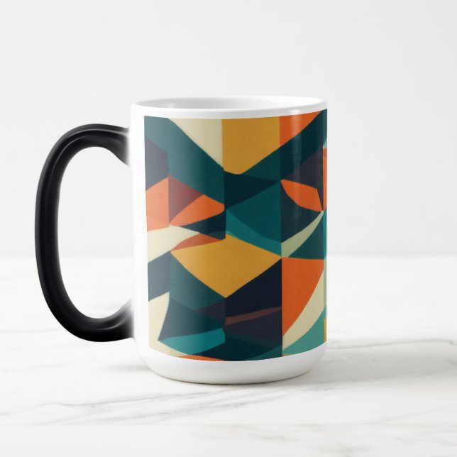 Minimalistisk geometrisk Mönster Morphing Mugg - 1 (Vänster)