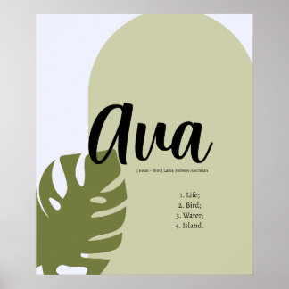 Minimalistisk geometrisk Poster med naturinspirera