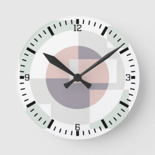 Minimalistisk geometrisk rund klocka