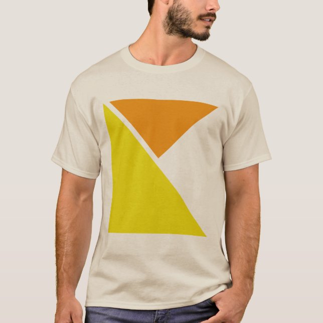 Minimalistisk geometrisk utformning av Abstrakten T Shirt (Framsida)