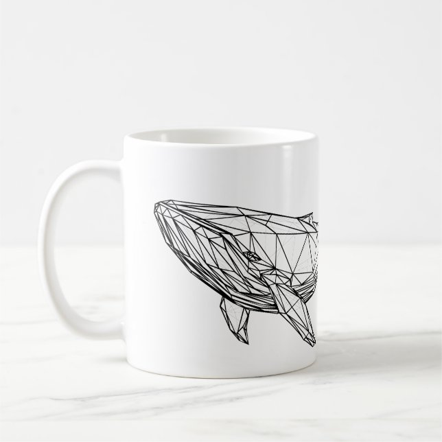 Minimalistisk geometrisk valmugg kaffemugg (Vänster)