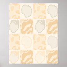 Minimalistisk gipstextur Neutral Beige Väggkonst