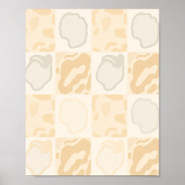 Minimalistisk gipstextur Neutral Beige Väggkonst
