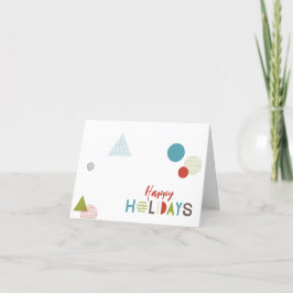 Minimalistisk Glad Färgglad Geometrisk Lycklig Helgkort