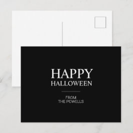 MINIMALISTISK GLAD HALLOWEEN POSTKORT | KLASISK VYKORT