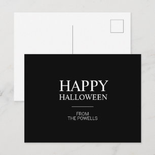 MINIMALISTISK GLAD HALLoween POSTKORT KLASISK Vykort