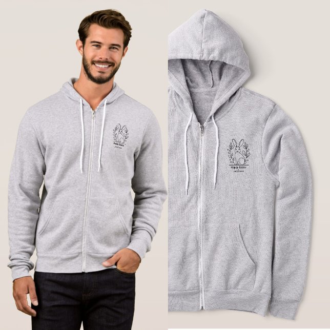 Minimalistisk Glad påsk-bunny med eget namn T Shirt (Skapare uppladdad)