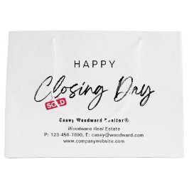 Minimalistisk Glad stängningsdag Såld av mäklare