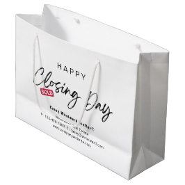Minimalistisk Glad stängningsdag Såld av mäklare