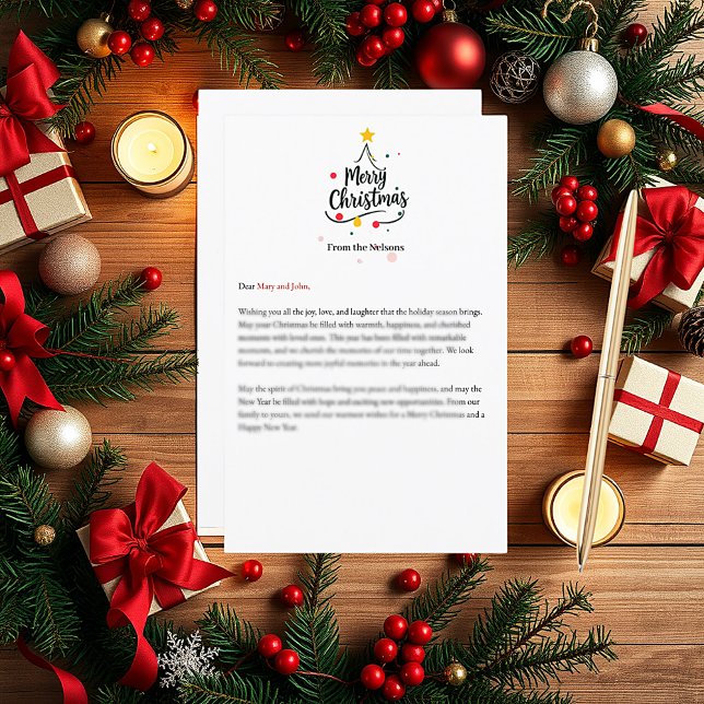 Minimalistisk God jul abstrakt träd (Skapare uppladdad)