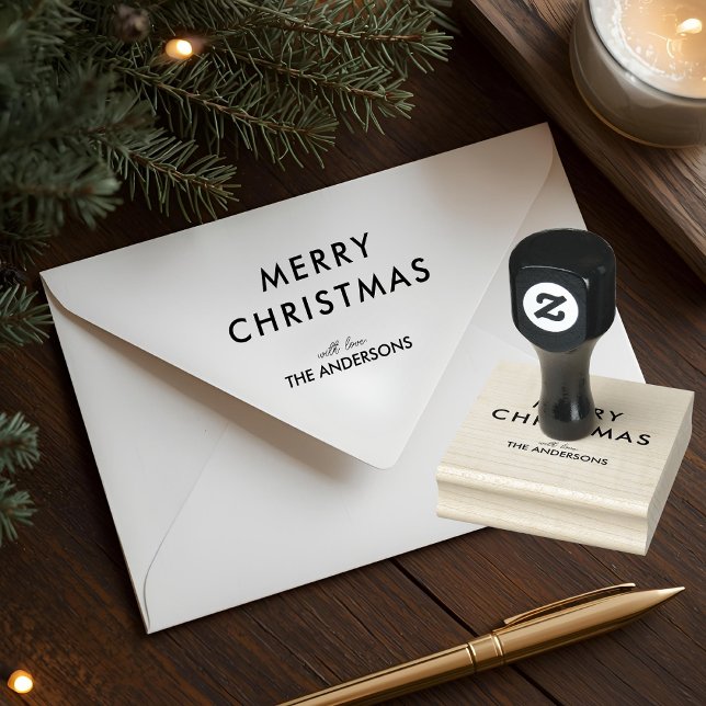 Minimalistisk God Jul Familj Stämpel (Skapare uppladdad)