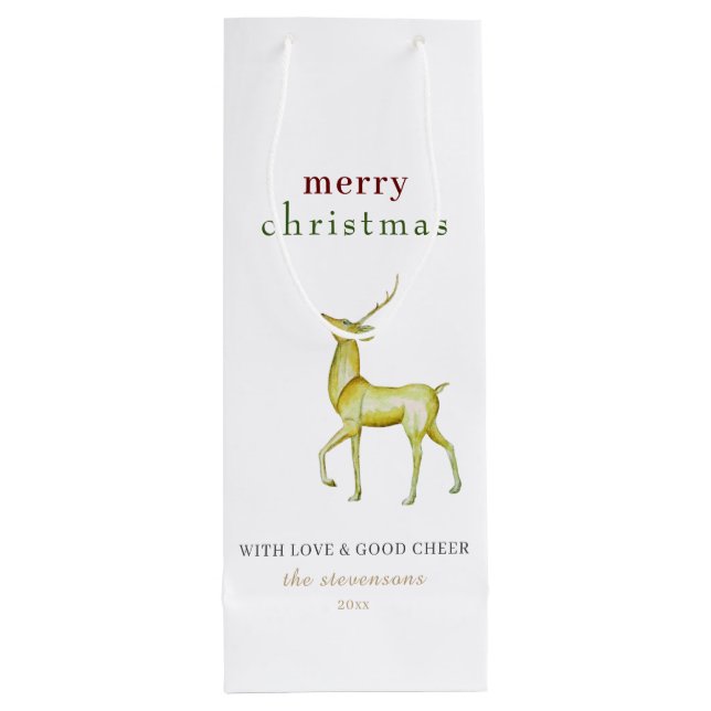 Minimalistisk God Jul Guld Ren (Baksidan)
