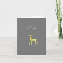 Minimalistisk God Jul Guld Ren Kort