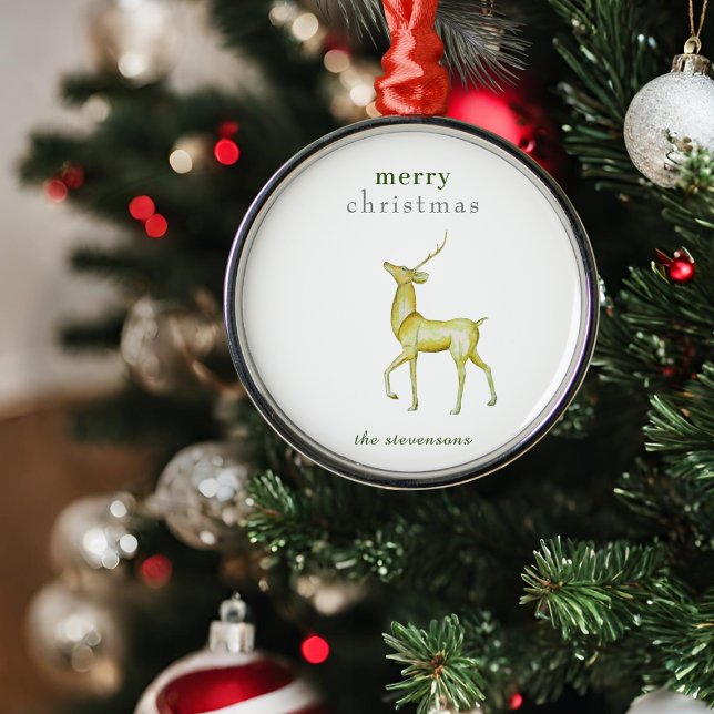 Minimalistisk God jul Guld renare Julgransprydnad Metall (Skapare uppladdad)