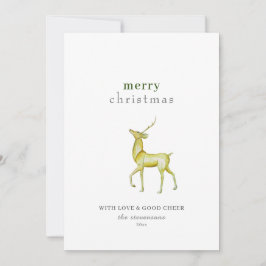 Minimalistisk God jul Guld renare Julkort