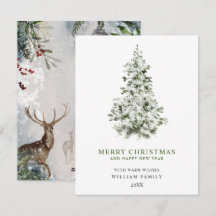 Minimalistisk God Jul Julkort