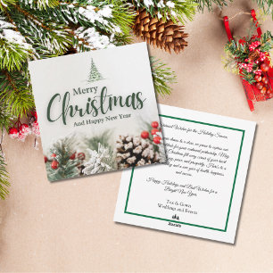 Minimalistisk God jul korporerad jul Julkort