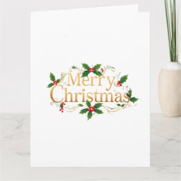 Minimalistisk God Jul Kort