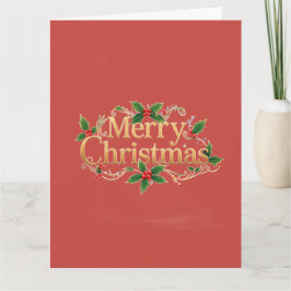 Minimalistisk God Jul Kort