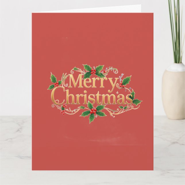 Minimalistisk God Jul Kort (Framsida)
