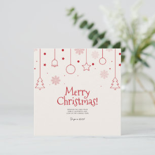 Minimalistisk God Jul-kort, Familjehögtid  Julkort