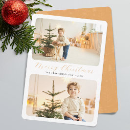 Minimalistisk God Jul Modern 2 Bilder  Julkort