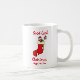Minimalistisk God Jul och Nyår Kaffemugg