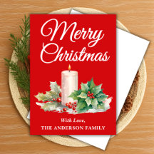 Minimalistisk God jul Red