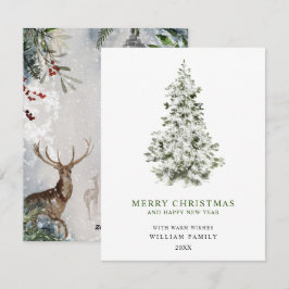 Minimalistisk God Jul Semesterkort Julkort