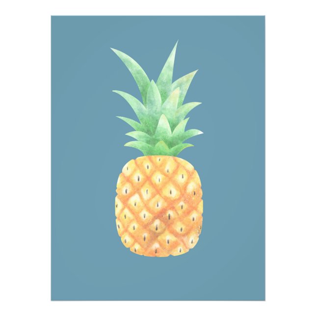 Minimalistisk Golden Pineapple Fototryck (Framsidan)