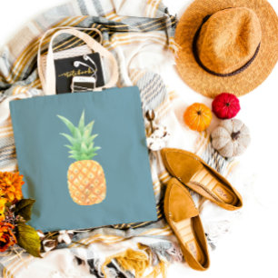 Minimalistisk Golden Pineapple Tygkasse