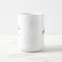 Minimalistisk Golden retriever-älskare mugg