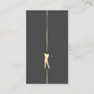 Minimalistisk Golf Player Visitkort