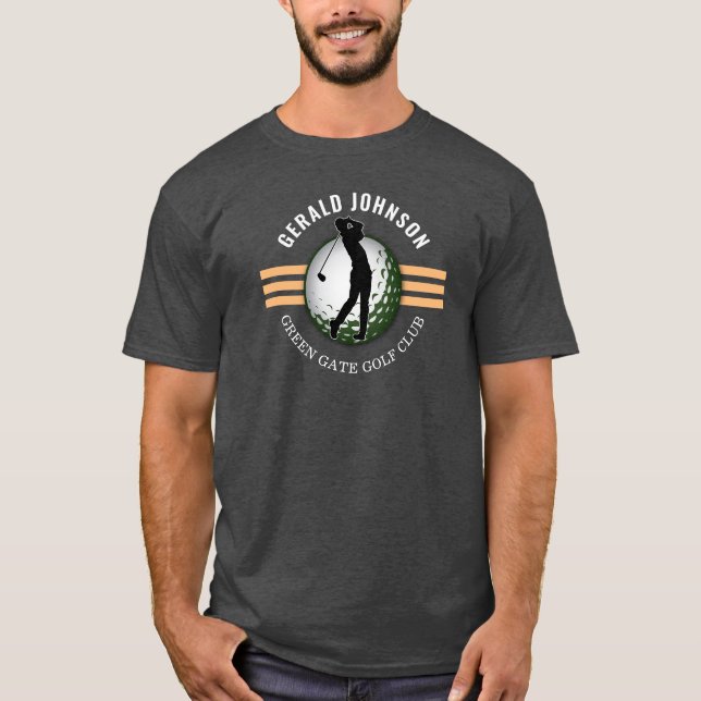 Minimalistisk Golfer-design för elegant T Shirt (Framsida)