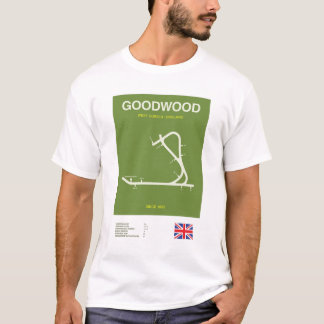 Minimalistisk Goodwood Horse Racing Course Line T- T Shirt