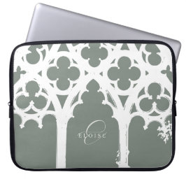 Minimalistisk gotisk fönsterkalligrafiesage laptop fodral