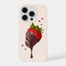 Minimalistisk gourmet chokladtäckt jordgubbe