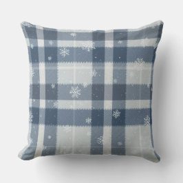 Minimalistisk grå och silver snöflinga karotröja kudde