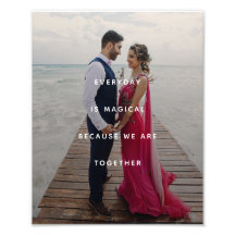 Minimalistisk graatitude-fotoutskrift