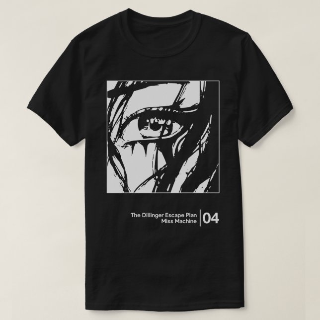 Minimalistisk grafiklösning med Dillinger Escape-p T Shirt (Design framsida)