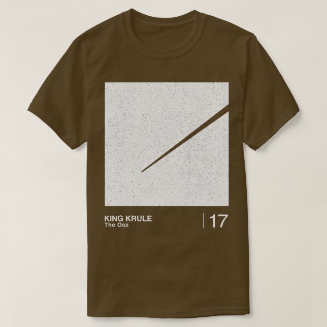 Minimalistisk grafikteckningsdesign för Kung Krule T Shirt (Design framsida)