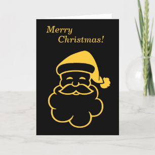 Minimalistisk grafisk design guld vid jul helgkort