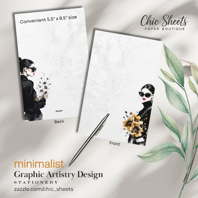 Minimalistisk grafisk konstnärlig design brevpappe brevpapper (Skapare uppladdad)