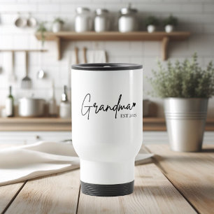 Minimalistisk Grandma EST New Grandma Gift Resemugg
