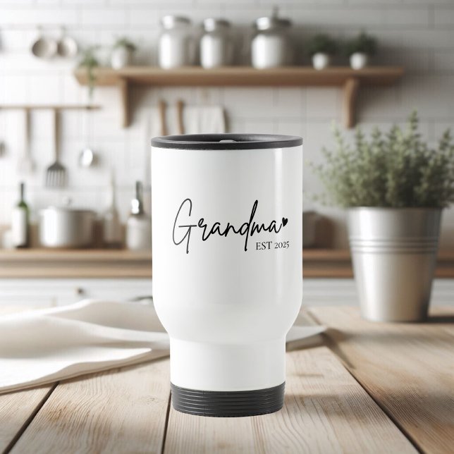 Minimalistisk Grandma EST | New Grandma Gift Resemugg (Skapare uppladdad)